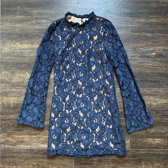 WAYF Blue Lace Dress XS - Picture 8 of 10